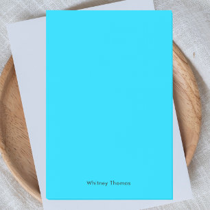 Stylish Modern Minimalist Neon Blue Post-it Notes