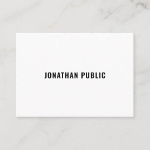 Stylish Modern Minimalist Template Professional Business Card