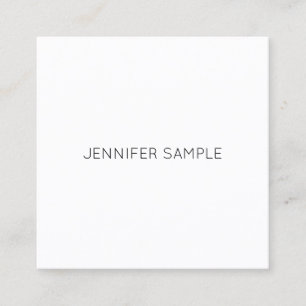 Stylish Modern Minimalistic Design Template Luxury Square Business Card