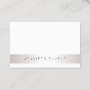 Stylish Modern Minimalistic Plain Trendy Salon Business Card