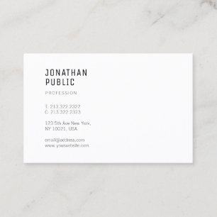 Stylish Modern Minimalistic Professional Template Business Card