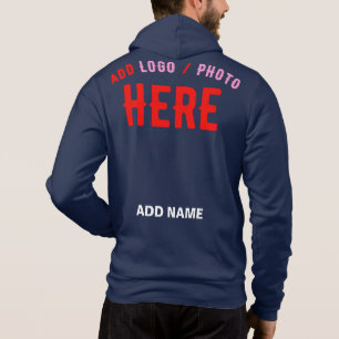 STYLISH MODERN NAVY BLUE VERIFIED BRANDED HOODIE