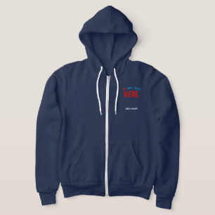 STYLISH MODERN NAVY BLUE VERIFIED BRANDED HOODIE