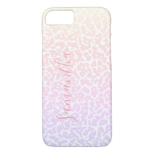 Stylish Modern Purple White Personalised Pattern Case-Mate iPhone Case