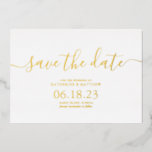 Stylish Modern Script Wedding Save the Date<br><div class="desc">Simple Modern Script Wedding Save the Date cards. For more advanced customisation of this design,  please click the "Customise" button! Matching items and more colour options are also available by request.</div>