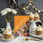 Stylish Modern Seventy | 70th Birthday 3 Photo Invitation<br><div class="desc">Celebrate a milestone birthday in style with our Stylish Modern Seventy invitations, designed to showcase three cherished photos of the guest of honour. Perfect for a 70th birthday, these invitations can be customised for any age and feature a sleek, contemporary design that will set the tone for an unforgettable celebration....</div>