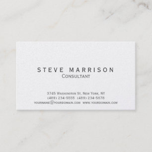 Stylish Modern Simple Consultant Business Card