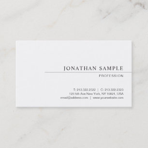 Stylish Modern Sleek Template Professional Custom Business Card
