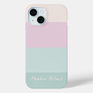 Stylish Modern Typography  Monogram  iPhone 15 Case