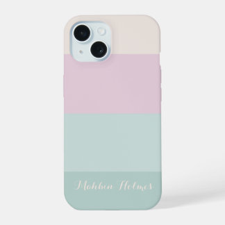 Stylish Modern Typography  Monogram  iPhone 15 Case