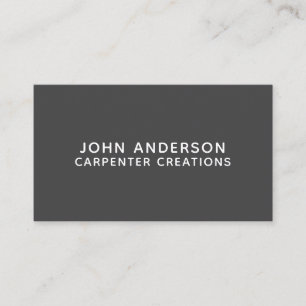 Stylish Modern Wooden Carpentry Business Card