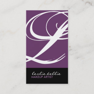 Stylish Monogram Business Card