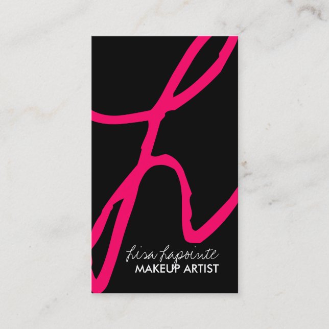 Stylish Monogram Business Cards (Front)