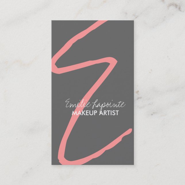 Stylish Monogram Business Cards (Front)