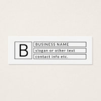 Stylish Monogram & Business Name (or other text)