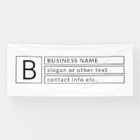 Stylish Monogram & Business Name (or other text)