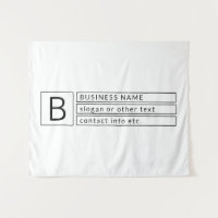 Stylish Monogram & Business Name (or other text)