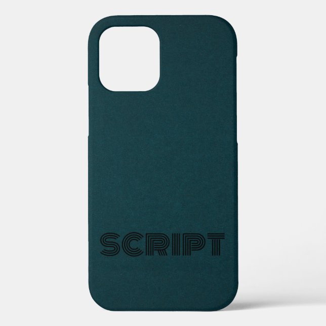 Stylish Monogram DarkGreen Script  Case-Mate iPhone Case (Back)