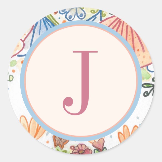 Stylish Monogram Envelope Seal (Front)