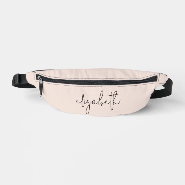 Stylish Monogram Modern Minimalist Bum Bags (Front)