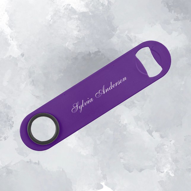 Stylish Monogram Modern Minimalist Purple (Creator Uploaded)