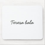 Stylish Monogram Modern Minimalist White Script Mouse Pad<br><div class="desc">Showcase your initials with this stylish modern monogram design. Featuring a minimalist white script and clean contemporary layout,  this chic design adds elegance to any workspace. Perfect for personalization or as a thoughtful gift for anyone who loves minimalist and modern aesthetics.</div>