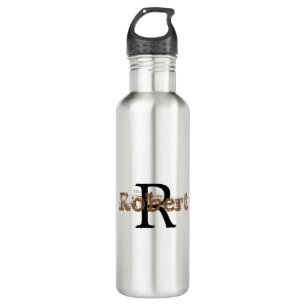 Stylish Monogram Name Initial Modern  710 Ml Water Bottle