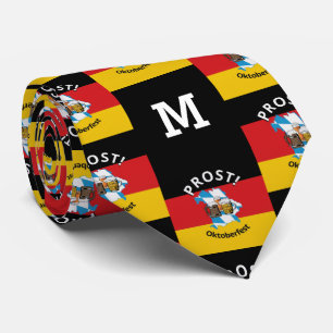 Stylish Monogrammed Beer OKTOBERFEST Tie