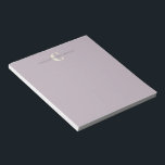 Stylish Monogrammed Name Chic Dusty Lilac Notepad<br><div class="desc">Stylish Monogrammed Name in Dusty Lilac Notepad</div>