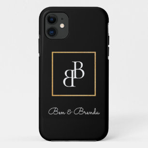 Stylish Monograms Text Design Case-Mate iPhone Case
