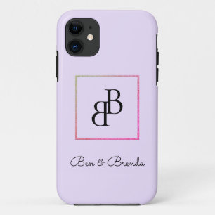 Stylish Monograms Text Design Case-Mate iPhone Case
