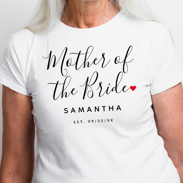 Stylish Mother Of The Bride Wedding T-Shirt (Creator Uploaded)