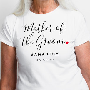 Stylish Mother Of The Groom Wedding T-Shirt