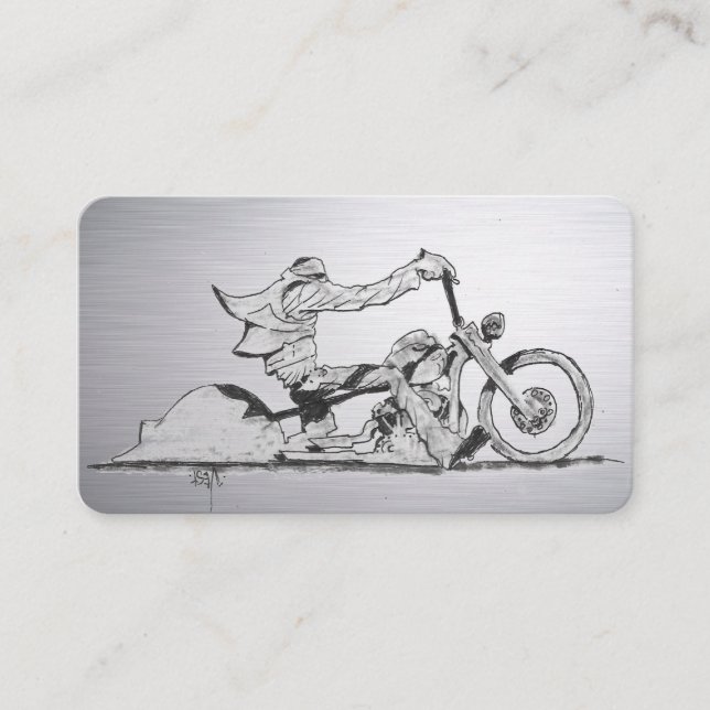 Stylish Motorcycle Business Card (Front)