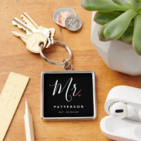 Stylish Mr. Custom Last Name & Date Wedding
