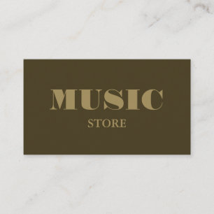 Stylish Music Store Business Card