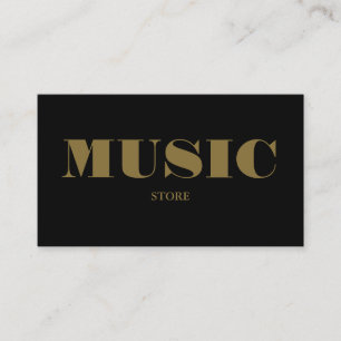 Stylish Musical Instrument Store Business Card