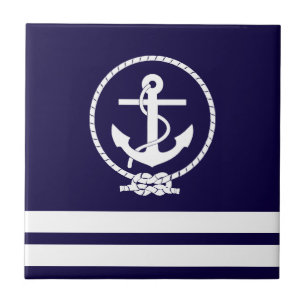 Stylish Nautical Theme Tile