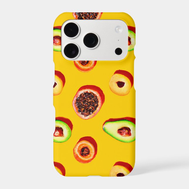 Stylish Neon Fruits Pattern (Back)