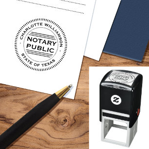 Stylish Notary Public Loan Signing Agent Self-inking Stamp
