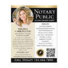 Stylish Notary Public Services Photo Black Gold