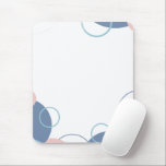 Stylish Notebook with Colorful Circles Design Mouse Pad<br><div class="desc">Bring joy and organization to your day with this modern notebook. The cover features a light blue background decorated with overlapping circles in vibrant shades of blue, pink, and teal, accented by an elegant ribbon banner in the center. Inside, lined pages provide the perfect space for jotting down notes, ideas,...</div>