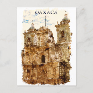 Stylish Oaxaca Mexico Templo de Santo Domingo Postcard