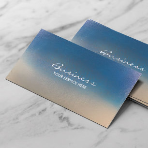 Stylish Ocean Blue Soap Crystal Texture Business Card
