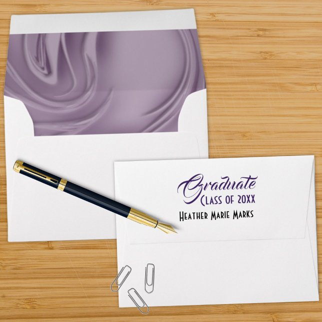 Stylish Old Lavender Strokes Interior Artwork Envelopes (Creator Uploaded)