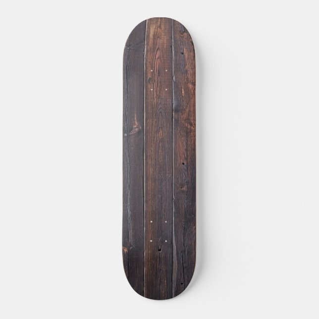 Stylish Old Wood Grain Skateboard (Front)