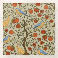 Stylish Orange Apples on Brown Trees Design