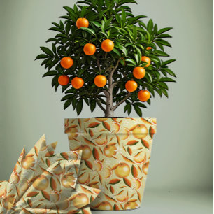 Stylish Orange Grove mint Tissue Paper