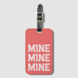 Stylish Orange Mine Funny Luggage Tag
