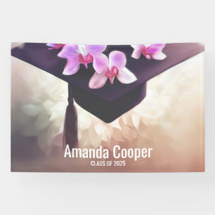 Stylish Orchid Graduation Party Banner